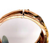 Victorian 9k Rose Gold Diamond Bangle Bracelet (#J5534)
