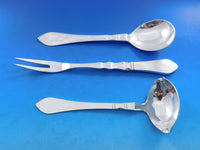 Continental Georg Jensen Sterling Silver Flatware Set 24 Service 524 pcs Dinner