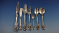 Grande Baroque by Wallace Sterling Silver Flatware Set For 12 Service 95 Pieces