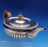 James Parkes and Co English Estate Sterling Silver Tea Pot w/ Wood Handle #8445