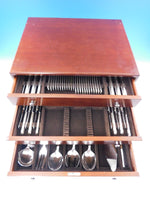 Aria by Christofle France Sterling Silver Flatware Service 12 Set 79 pcs in box