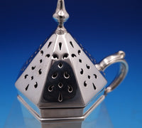 Watspm Sterling Silver Muffineer #2 Octagonal Shape w/Handle 5 1/2" Tall (#7946)
