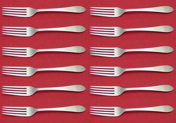 Faneuil by Tiffany and Co Sterling Silver Regular Fork Set of 12 pcs 7 1/8"