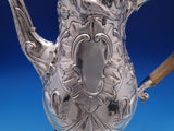 Irish Dublin 1775 Sterling Silver Coffee Pot Swans Birds Swags (#8390)
