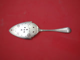 John Polhamus Sterling Silver Cake Server Brite-Cut Pierced Flowers on Blade