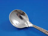 Lap Over Acid Etched Tiffany Sterling Silver Sherbet Spoon Pinched Cricket 5 1/2
