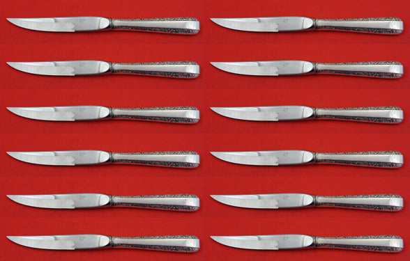 Candlelight by Towle Sterling Silver Steak Knife Custom Set 12 pcs 8 1/2"