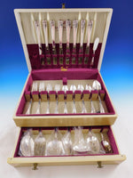 Daffodil by 1847 Rogers Silverplate Flatware Set for 8 Service 57 pieces Dinner