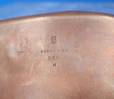 Applied Metals by Gorham Copper Tray with Silver Birds Stork Snail #B65 (#9020)