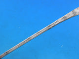 Lap Over Edge Acid Etched by Tiffany Sterling Sauce Ladle Dandelions Floral 7"