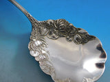 Cleone by International Sterling Silver Berry Spoon Flowers in Bowl Massive 9"
