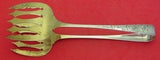 Brite-Cut by Unknown Sterling Silver Asparagus Tong 9 1/2" Gold-washed