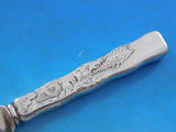Lap Over Edge Acid Etched by Tiffany Sterling Dessert Knife HHAS Snail Seaweed