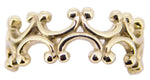 14k White Gold Ring Band with Cast Scallop Design (#J3954)