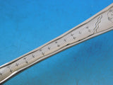 Lap Over Edge Etched by Tiffany & Co. Sterling Dinner Fork Flowers Blossoms 8"