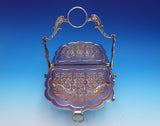 Antique Victorian English Silverplate Scallop Shell Bun Warmer Pierced (#9223)