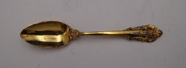 Grande Baroque Gold Accent by Wallace Sterling Serving Spoon 8 3/4"