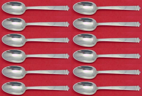 Hampton by Tiffany and Co Sterling Silver Place Soup Spoon Set 12 pieces 7 1/4"