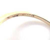 10k Yellow Gold Genuine Natural Blue Onyx and Diamond Ring Size 5.75 (#J6600)