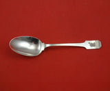 Norman Hammered by Shreve Sterling Silver Serving Spoon Applied Mono "B" 8 1/2"