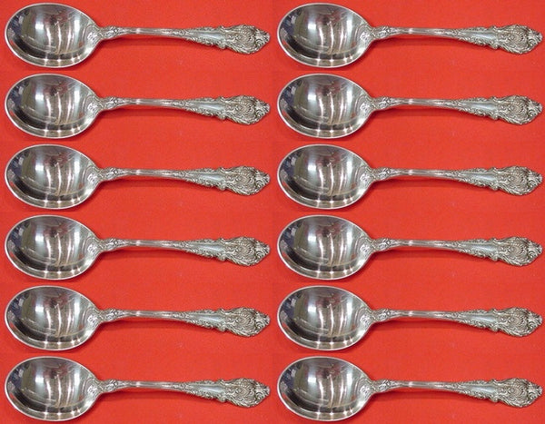 Sir Christopher by Wallace Sterling Silver Cream Soup Spoon Set 12 pieces 6"