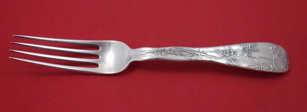 Lap Over Edge Acid Etched by Tiffany & Co. Sterling Silver Dinner Fork Cicada 8"