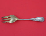 Chrysanthemum by Durgin Sterling Silver Pastry Fork 3-Tine GW 6 1/4" Unusual