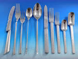 Designer Mixed Stainless Steel Flatware Set #5 Service 44 Pieces Modern Unused
