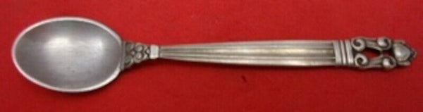 Acorn by Georg Jensen Sterling Silver Salt Spoon Master 3 1/4" Serving Heirloom