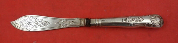 English Estate Sterling Silver Fish Knife Sheffield 1921 HH SP  9 1/8"
