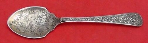 Chinese by Export Sterling Silver Sugar Spoon with Bird 6"
