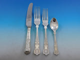 Queens by Sheffield English Silverplated Flatware Set Service 125 pieces Dinner