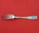Lap Over Edge Acid Etched by Tiffany and Co Sterling Silver Regular Fork Swallow