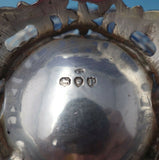 English Sterling Silver Sweet Meat Dish Pair with Bows and Flowers (#5357)