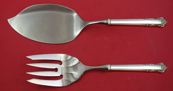 English Shell by Lunt Sterling Silver Salmon Serving Set Fish Custom Made