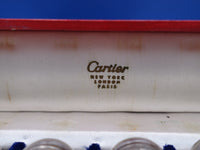 Cartier Sterling Silver Salt Shaker Set 8pc in Fitted Box 1 1/4" (#8455)