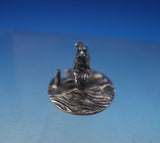 English .800 Silver Place Card Holder Rabbit Figural 3/4" x 1 3/8" x 1" (#5269)