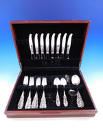 Tele by Mylius Brodrene 830 Silver Flatware Set Service 40 pcs Norwegian Pierced