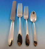 Pointed End by AJ Stone Sterling Silver Flatware Service Set Dinner 218 Pieces