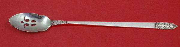 Northern Lights By International Sterling Olive Spoon Pierced Long 7 3/8" Custom