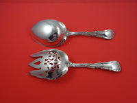 Hanover by Gorham Sterling Silver Vegetable Serving Set AS fork 9" spoon 9"