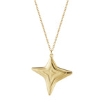 2021 Georg Jensen Christmas Ornament Four Point Star Gold - New