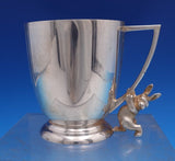 Asprey Bond Street English Sterling Silver Baby Cup with 3-D Rabbit/Bunny #8160