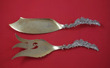 Shiebler Sterling Silver Fish Serving Set 2pc GW w/Lion Crest & Fork Pcd 12 1/2"