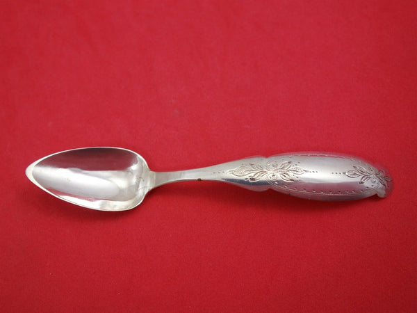 Dutch .833 Silver Coffee Spoon Bright-Cut 4 3/4" with Date Letter 1881