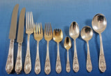 Fontaine by International Sterling Silver Flatware Set Dinner 125 Pcs Monogram G