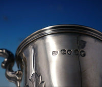 John and Henry Lias English Sterling Silver Mug Gold Washed w/Presentation #5861