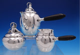 Hibiscus by Gorham Sterling Silver Coffee Set 3pc #791 (#7680) Modernist