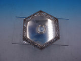 English Silver Tray with Pierced Border and Lion Feet for Inkwell (#4262)