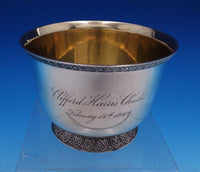 Wood and Hughes Sterling Silver Caviar Bowl Gold Washed 3 1/4" x 4 1/2" (#7798)